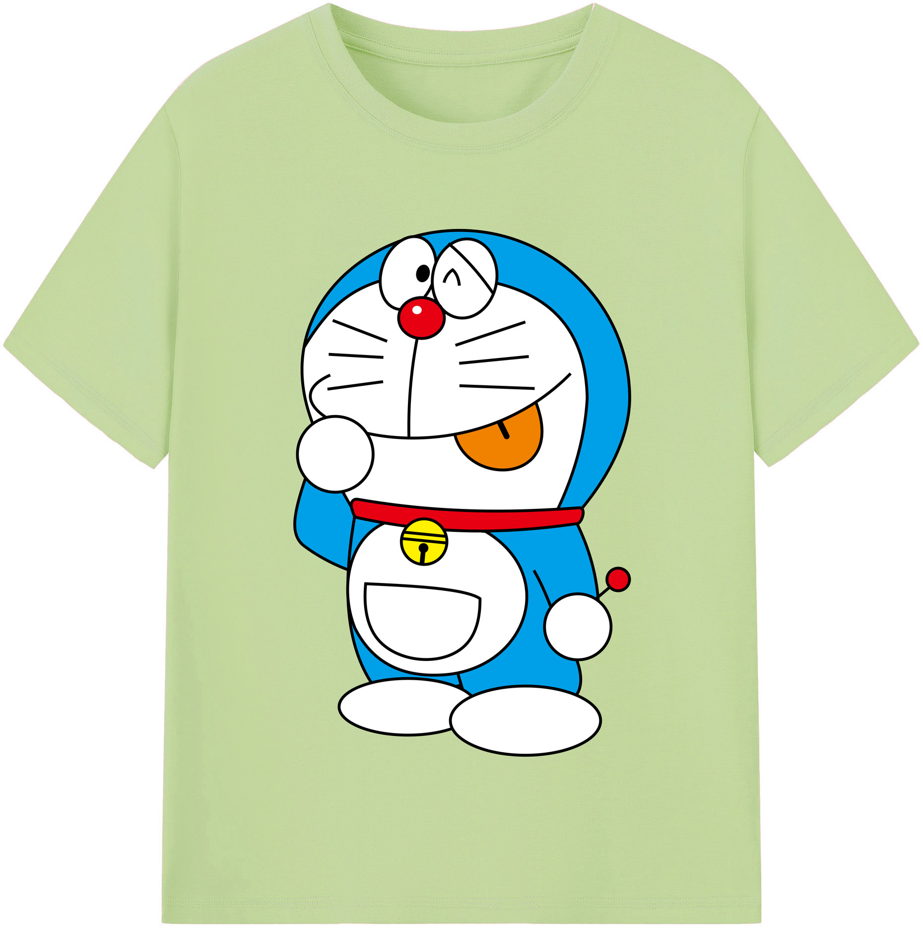 （画像用） ドラえもん Doraemon 綿100％半袖Tシャツ（フロントプリント）